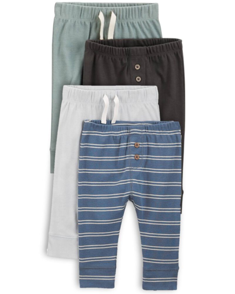 Baby 4-Pack Pull-On Cotton Pants
, image 1 of 10 slides