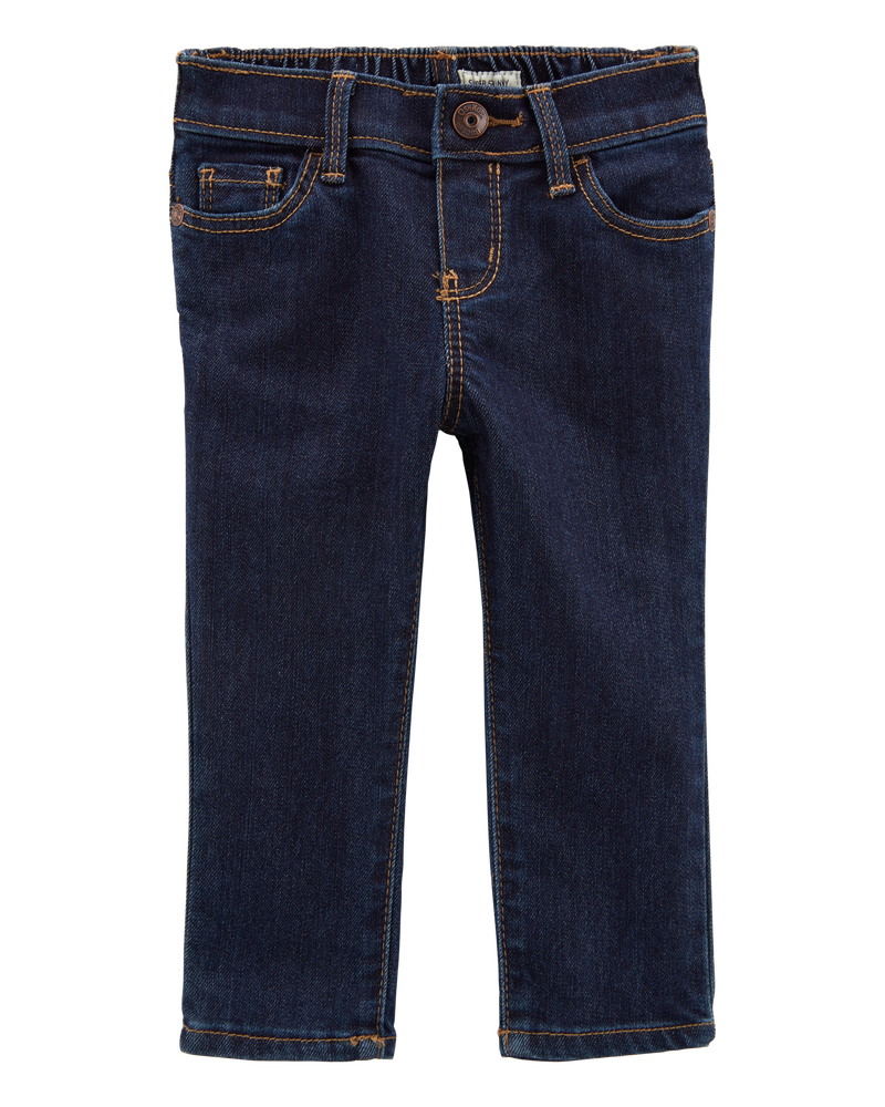 Baby Dark Wash Super Skinny-Leg Jeans, image 1 of 4 slides