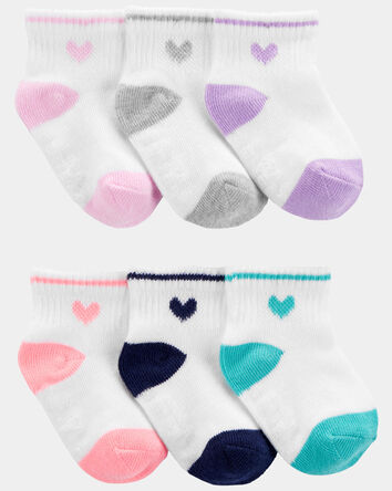 Toddler Girl 6-Pack Crew Socks, 