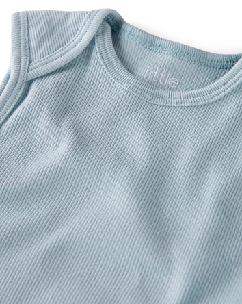 Baby 3-Pack Organic Cotton Rib Bodysuits, 