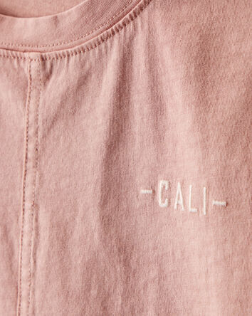 Boys Cali Cotton Short-Sleeve Tee - Brown, 