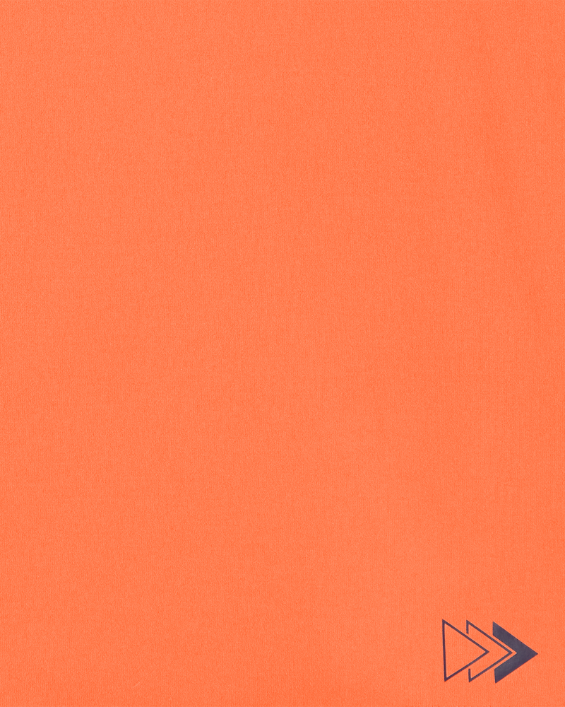 Toddler 2-Piece Active Muscle Tank & Pull-On Shorts Set - Orange/Navy, image 3 of 8 slides