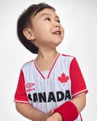 Kids 2-Piece Umbro Canada Soccer Jersey & Short Set - Red/White/Black, image 11 of 14 slides
