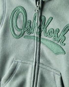 Baby Boy DayDream Fleece Hooded Zip-Up Jacket - Green, image 2 of 4 slides