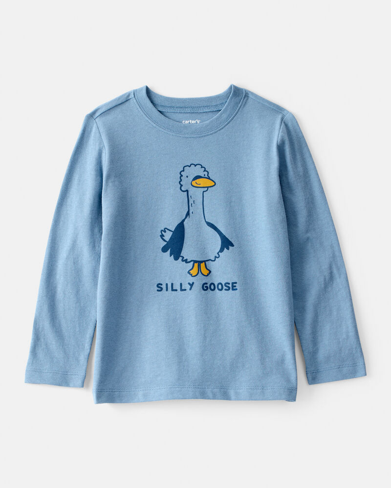 Toddler Boy Silly Goose Long-Sleeve Graphic Tee - Blue, image 1 of 3 slides