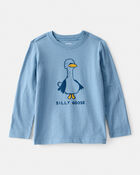 Toddler Boy Silly Goose Long-Sleeve Graphic Tee - Blue, image 1 of 3 slides