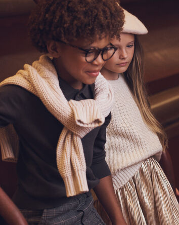 Boys Plaid Pants - Grey, 