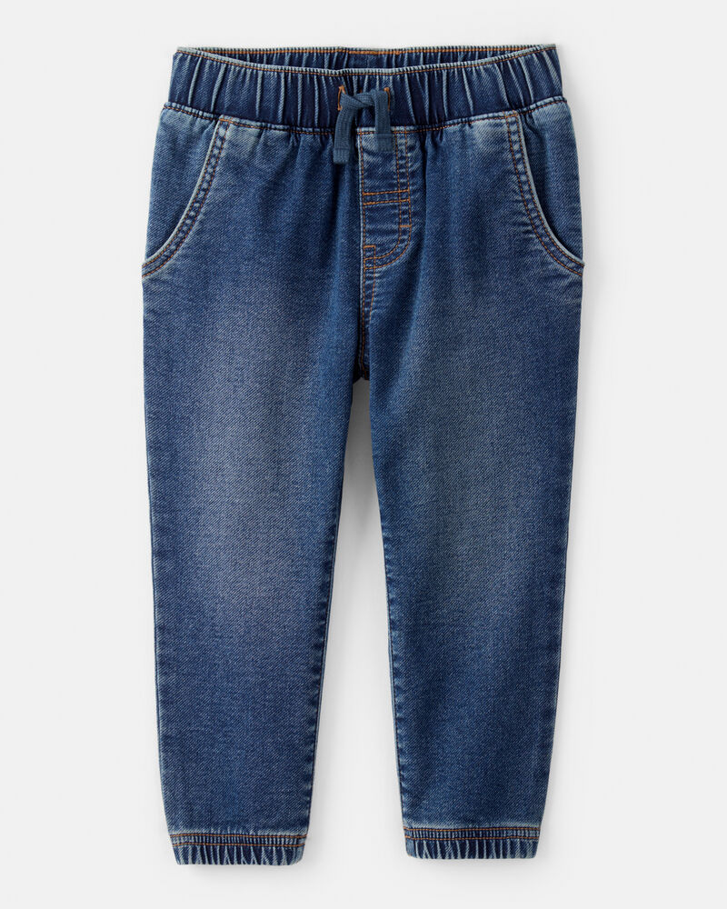 Toddler 2-Piece Acorn Button-Down Shirt & Pull-On Denim Pant Set, image 2 of 5 slides