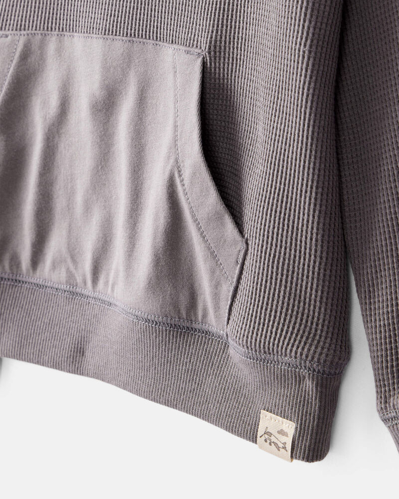 Toddler Boy Waffle Knit Long-Sleeve Tee & Pant Set - Grey, image 2 of 4 slides