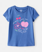 Toddler Girl Growing Every Day Short-Sleeve Graphic Tee - Blue, image 1 of 3 slides