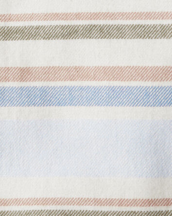 Baby Boy Striped Cotton Long-Sleeve Button-Down Shirt, 