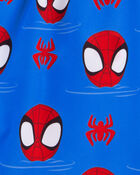 Toddler 2-Piece Spider-Man Rashguard & Swim Trunk Set, image 6 of 6 slides