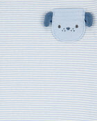 Baby 4-Piece Puppy Print Outfit Set - Blue, image 3 of 4 slides