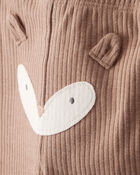 Baby Boy 3-Piece Fox Print Long-Sleeve Bodysuits & Pant Set - White/Brown, image 2 of 5 slides