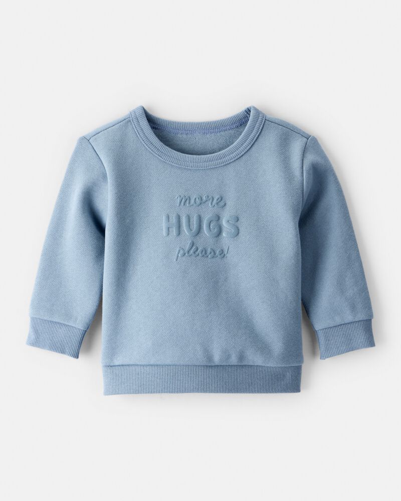 Baby Boy DayDream Fleece Sweatshirt - Blue, image 1 of 4 slides