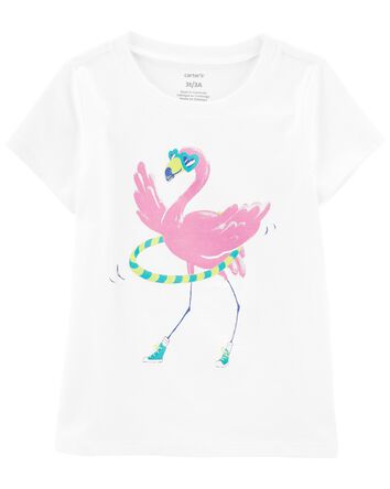 Toddler Flamingo Hula Hoop Graphic Tee, 