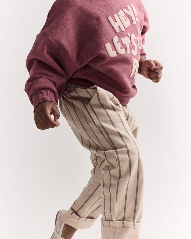 Toddler 'Hey! Let's Play' Dolman-Sleeve Sweatshirt - Burgundy, image 4 of 7 slides