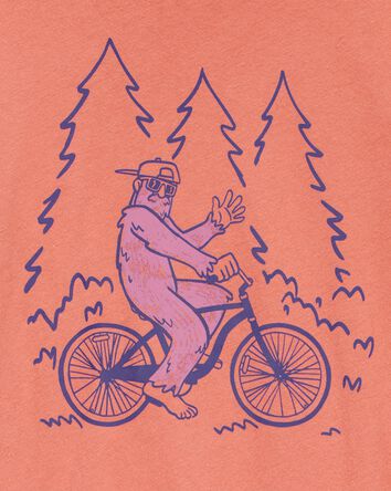 Kid Big Foot Short-Sleeve Graphic Tee - Orange, 