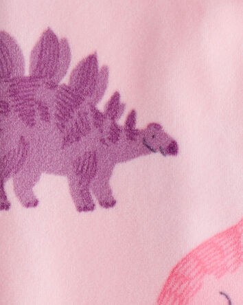 Toddler Girl Dinosaur DreamPlush Snug Fit 1-Piece Pajamas - Pink, 