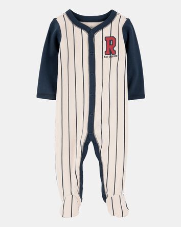 Baby Boy Baseball Rookie Snap Cotton Sleep & Play Pajamas, 