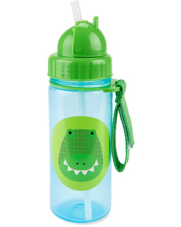 Zoo Straw Bottle - 13 oz - Crocodile, 