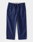 Toddler Boy Drawstring Pull-On Pants - Navy, image 1 of 4 slides