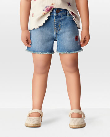 Toddler Iconic Denim Shorts - Blue, 