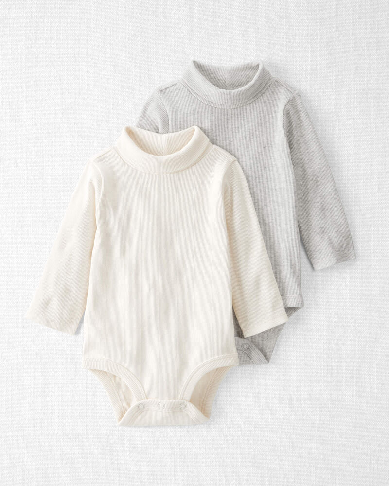 Baby 2-Pack Organic Cotton Bodysuits, image 1 of 4 slides