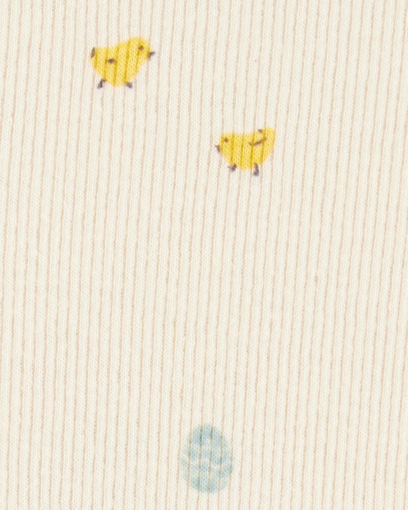 Baby Boy 2-Piece Tee & Bunny Shortall Set - Green, image 4 of 6 slides