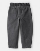 Toddler Girl Heart Pocket Barrel Jeans - Black, image 3 of 6 slides