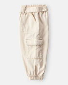 Baby Girl 2-Piece Love to Play Graphic Tee & Cargo Joggers Set - Ivory/Pink, image 7 of 8 slides