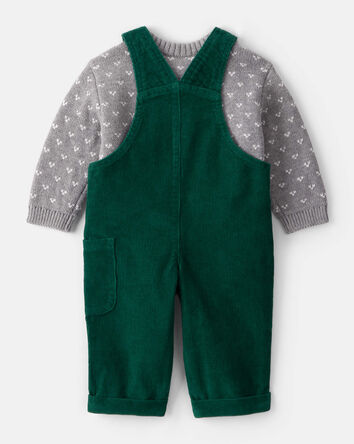 Baby Boy 2-Piece Sweater & Overall Set - Green, 