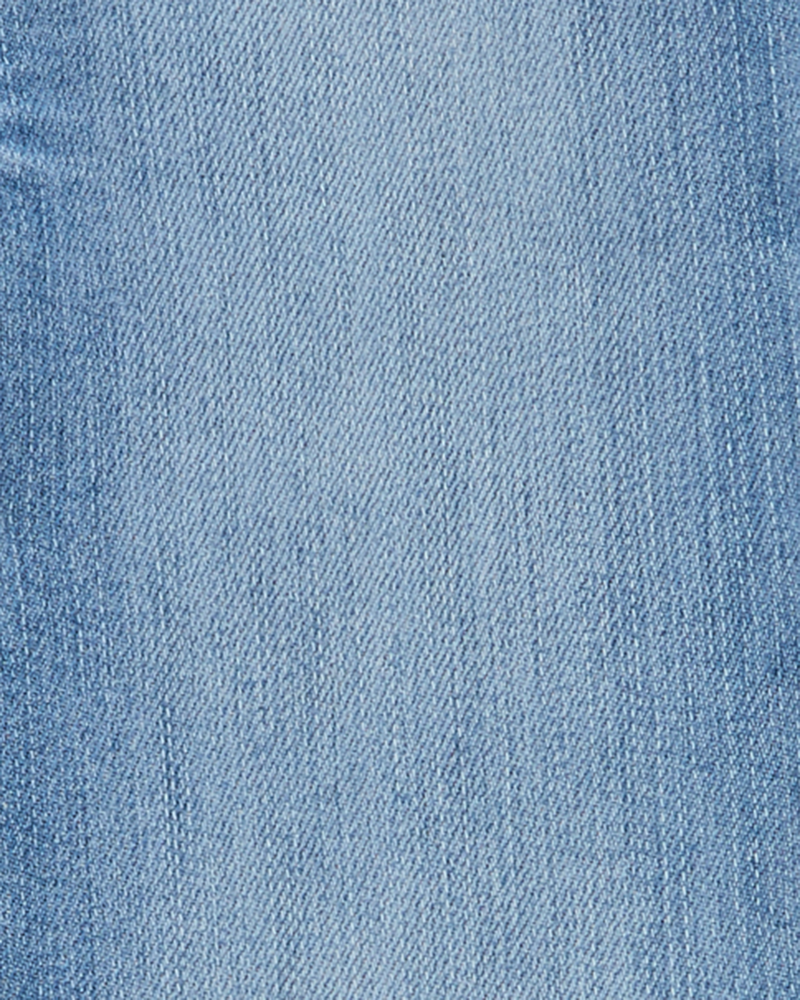 Baby Medium Wash Elastic-Waist Jeggings, image 3 of 4 slides