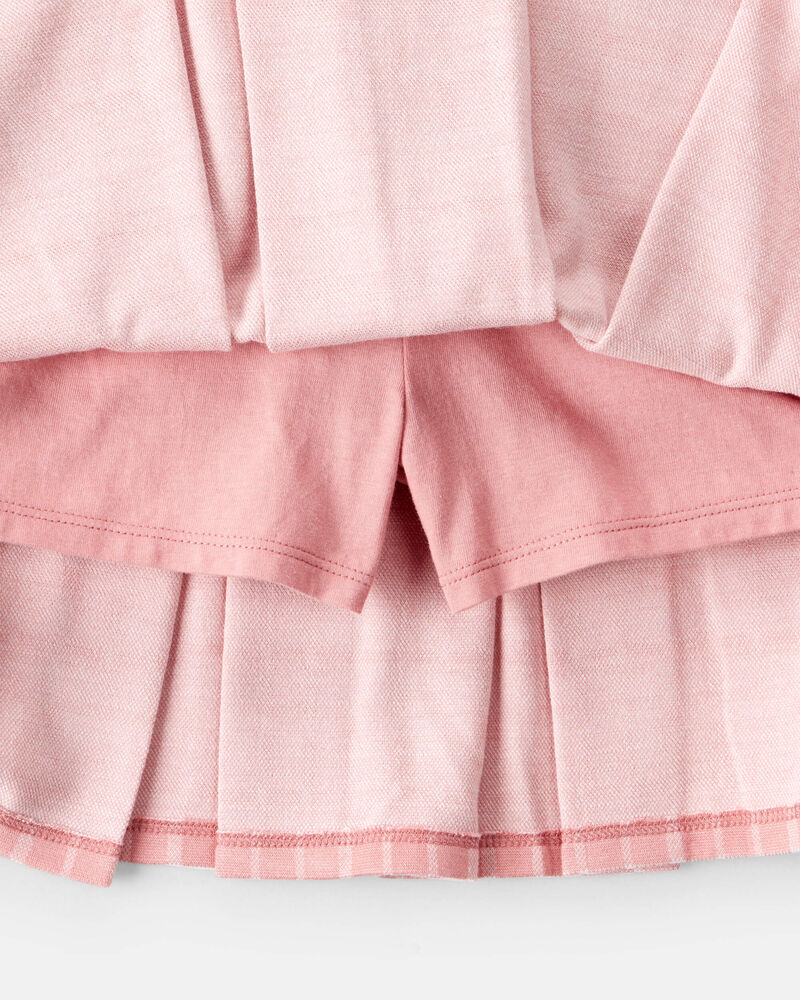 Girls 3-Piece Button-Front Shirt, Sweater Vest & Plaid Skort Set - Multi, image 7 of 9 slides