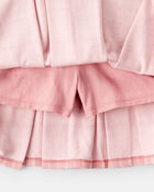 Girls 3-Piece Button-Front Shirt, Sweater Vest & Plaid Skort Set - Multi, image 7 of 9 slides