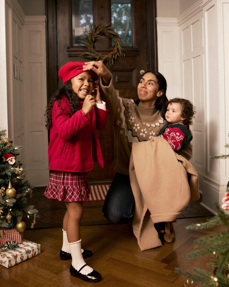 Toddler Girl Plaid Cotton Skort - Red, image 3 of 8 slides