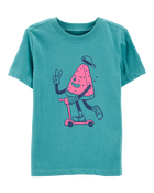 Toddler Watermelon Short-Sleeve Graphic Tee - Green, image 1 of 3 slides