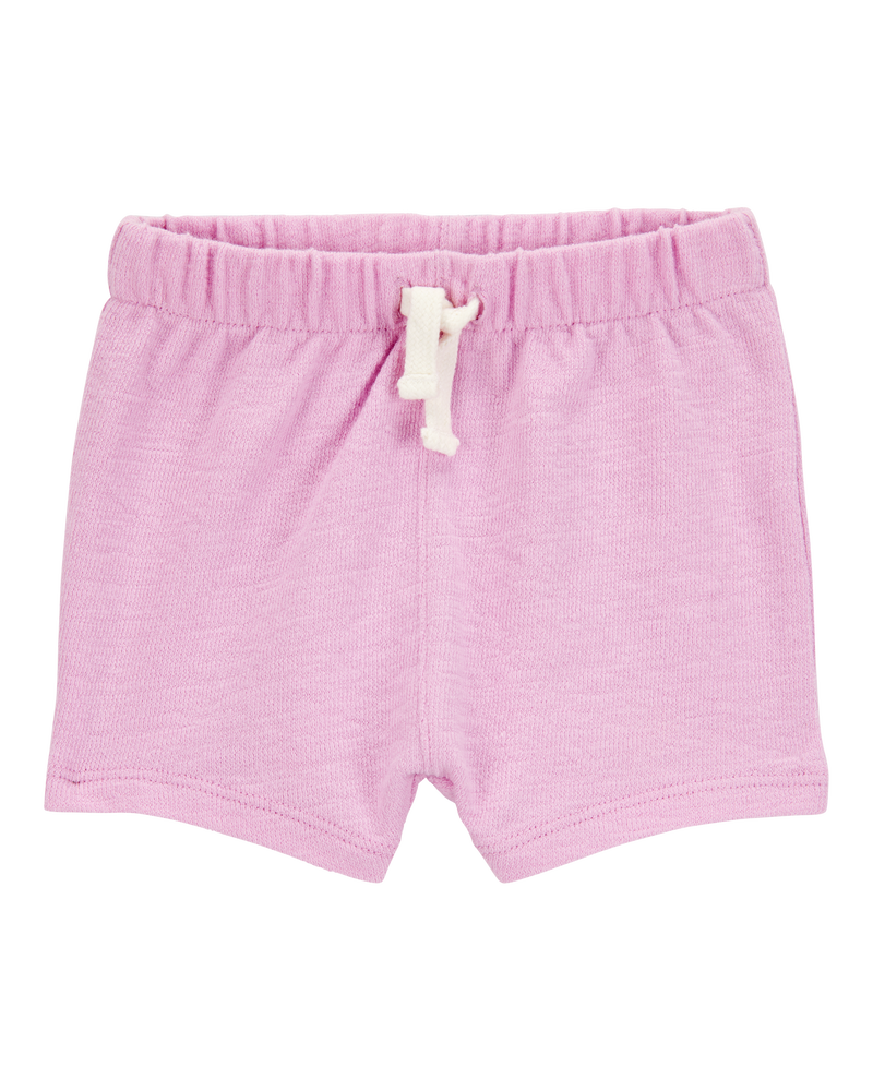 Baby 2-Piece Pocket Tee & Pull-On Slub Jersey Shorts Set - Pink, image 4 of 6 slides