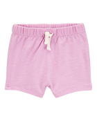 Baby 2-Piece Pocket Tee & Pull-On Slub Jersey Shorts Set - Pink, image 4 of 6 slides