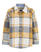 Baby Plaid Herringbone Button-Down Shirt , image 1 of 3 slides