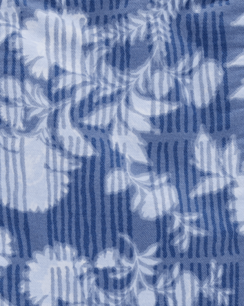 Kid Floral Peplum Top - Blue, 