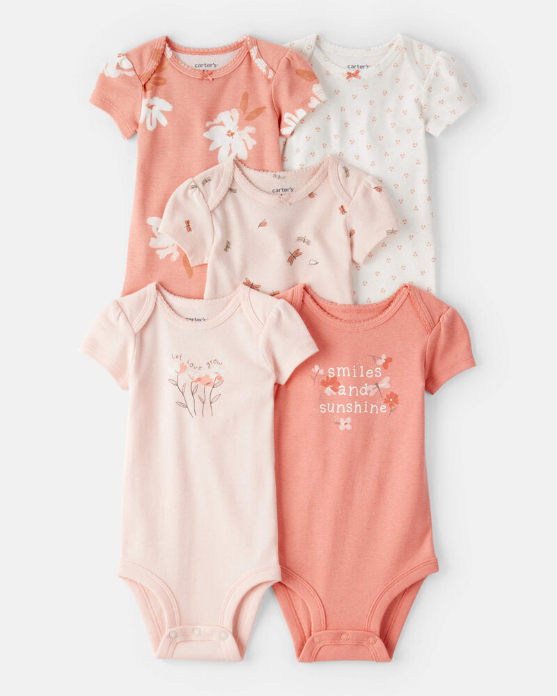 Baby 5-Pack Short-Sleeve Original Bodysuits, image 1 of 8 slides