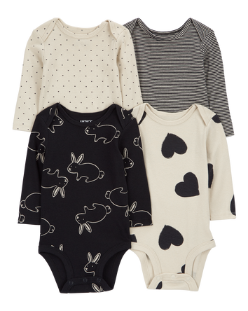 Baby 4-Pack Long-Sleeve Original Bodysuits, 