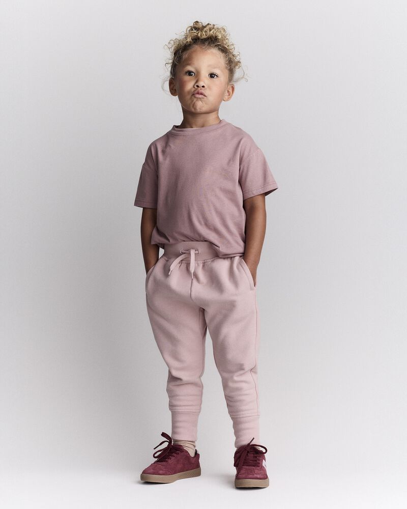Toddler Short-Sleeve Relaxed Tee - Mauve, image 4 of 6 slides