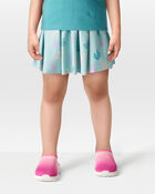 Toddler 2-Piece UPF 50+ Sun Protection Moisture Wicking Active Pullover & Skort Set - Blue
, image 8 of 9 slides