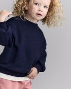 Toddler Otter Sweatshirt&trade; with Pockets- Navy, image 4 of 6 slides