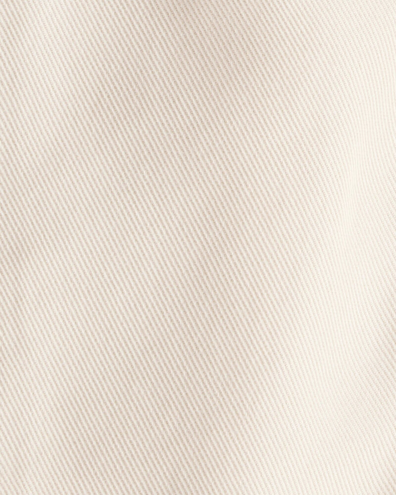 Toddler Boy  Tapered Twill Pants - Cream, image 5 of 6 slides