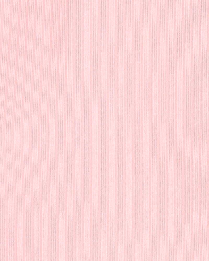 Baby Girl Solid PurelySoft Footie 1-Piece Pajamas - Pink, image 3 of 5 slides