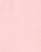 Baby Girl Solid PurelySoft Footie 1-Piece Pajamas - Pink, image 3 of 5 slides