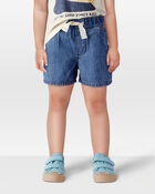 Toddler Organic Cotton Chambray Shorts, image 2 of 7 slides